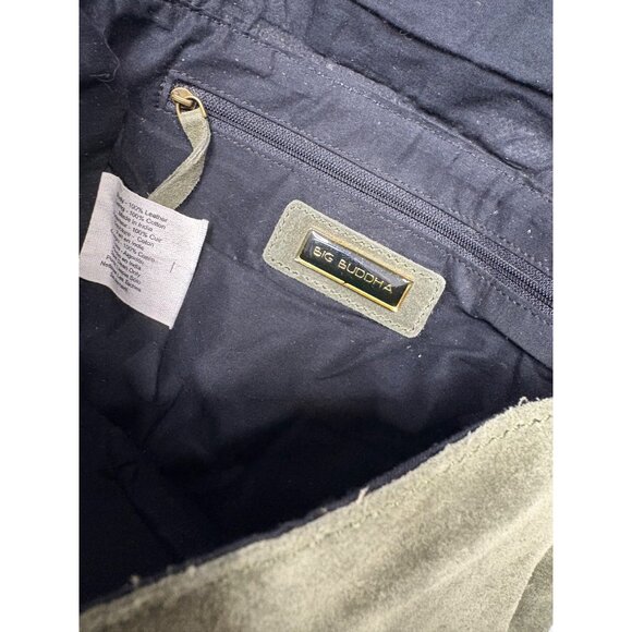 Big Buddha Boho Fringe Leather Sequin Crossbody Green Bag - Picture 4 of 14